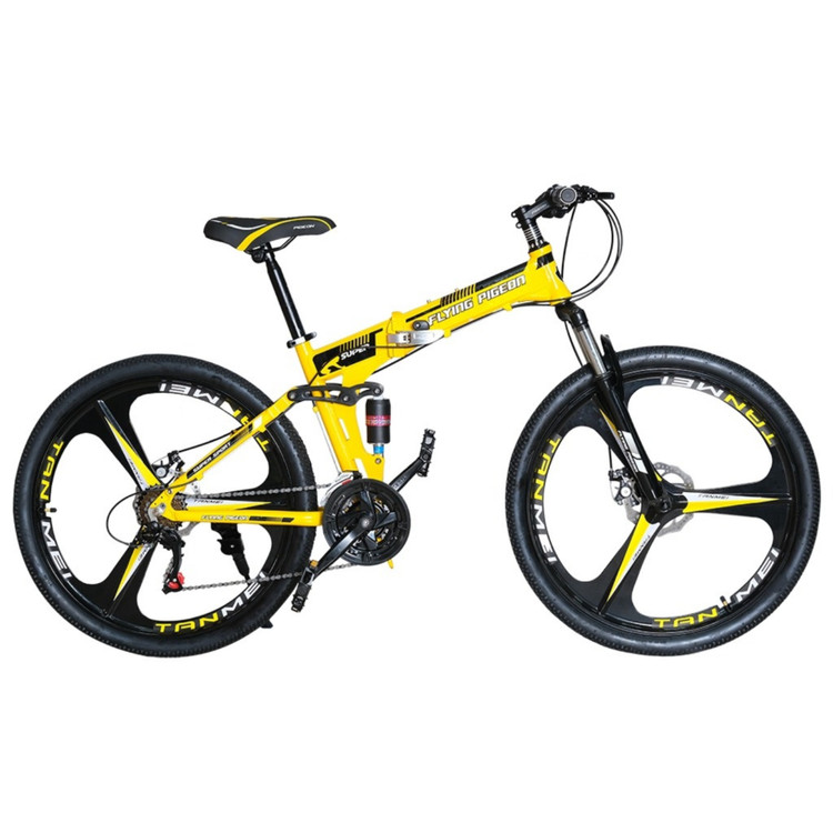 دوچرخه تاشو تمام آلمینیومی مشکی