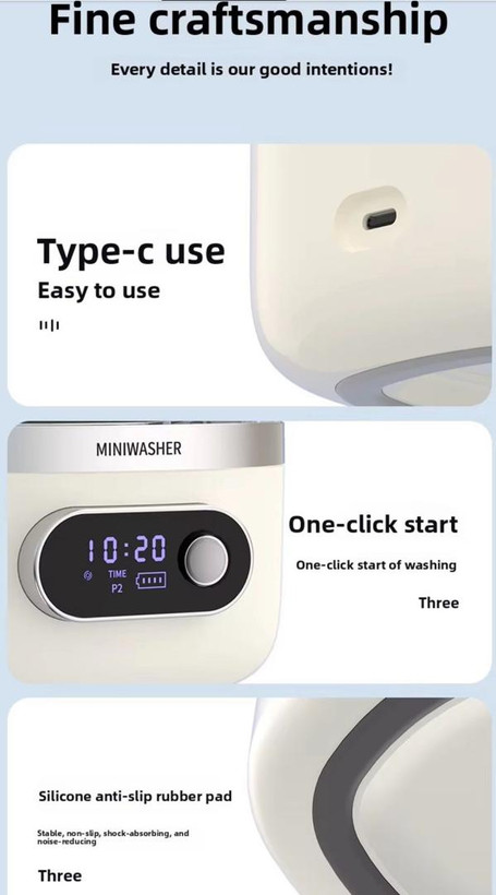 ماشین لباسشویی پرتابل شارژی مدل LAUNDRY COP