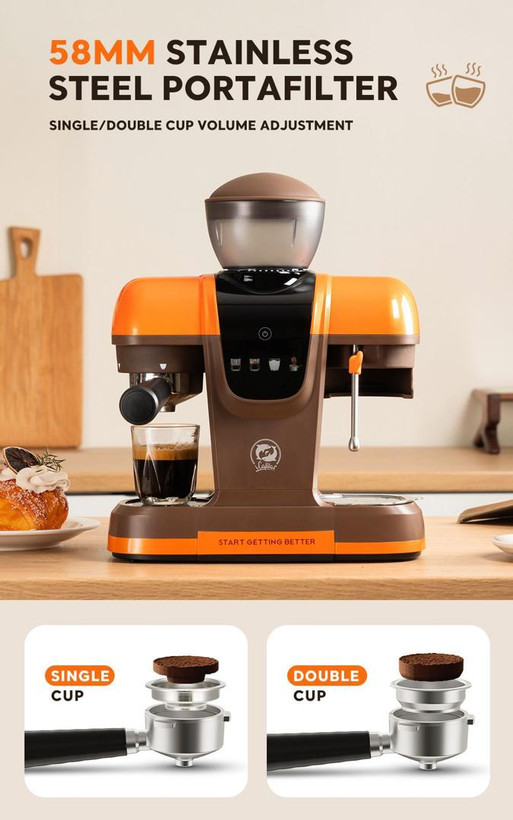 اسپرسو ساز - کافی میکر و آسیاب خانگی اتوماتیک آیکافیلاس مدل ME2603 Icafilas Semi-automatic Coffee Maker ME2603 Icafilas Semi-automatic Coffee Maker