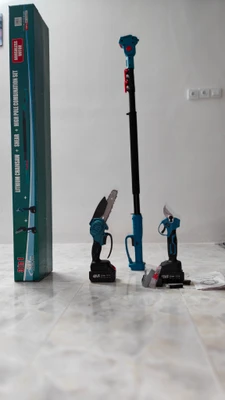 اره برقی تلسکوپی و قیچی باغبانی 3 متری 400 وات مدل  3in1  48V max