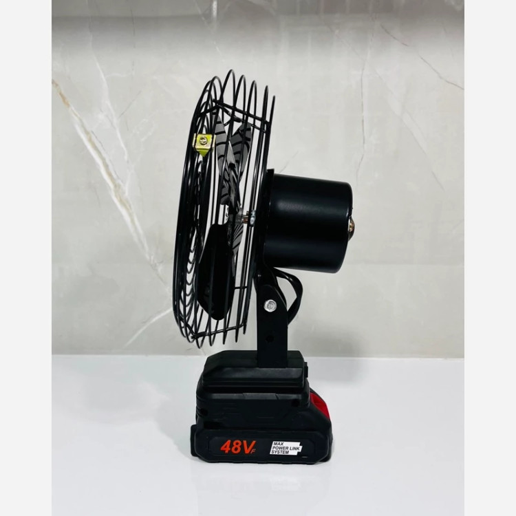 پنکه شارژی فلزی 48-V دو سرعته اصلی باتری لیتیومی LITHIUM ELECTRIC FAN